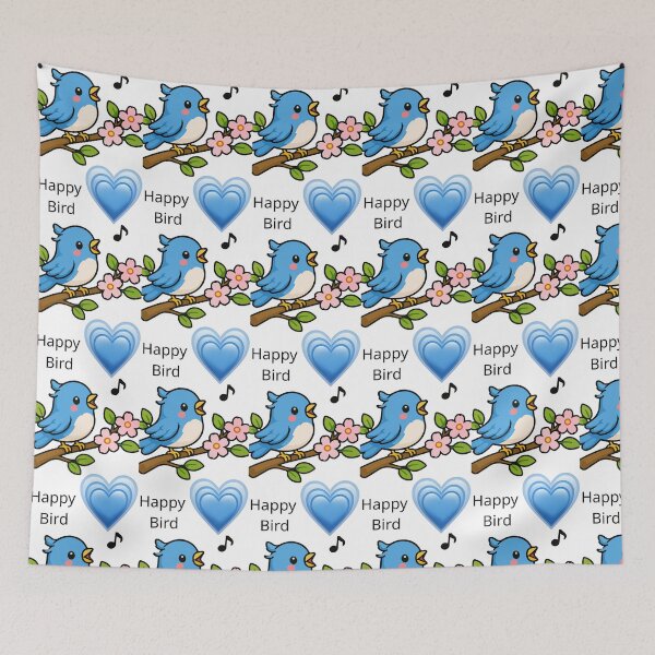 Item preview, Happy Blue Bird Singing  designed and sold by Artbyme12.