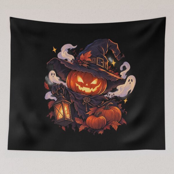 Item preview, Halloween Pumpkin Witch – Spooky Autumn Fantasy Design designed and sold by Rosteri.