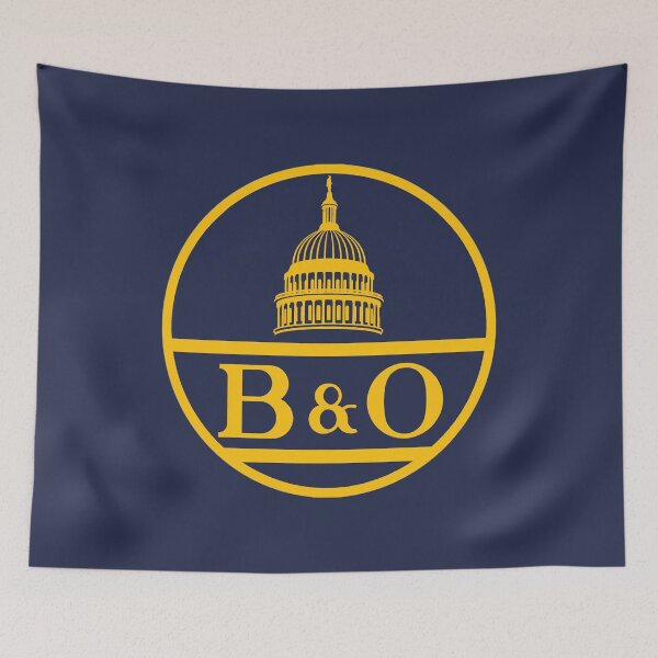Item preview, Baltimore and Ohio - Gold and Blue designed and sold by Trains-and-Rail.