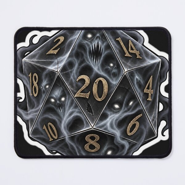 Item preview, Ghost Mist Twenty-Sided Die designed and sold by PigeonVerse.