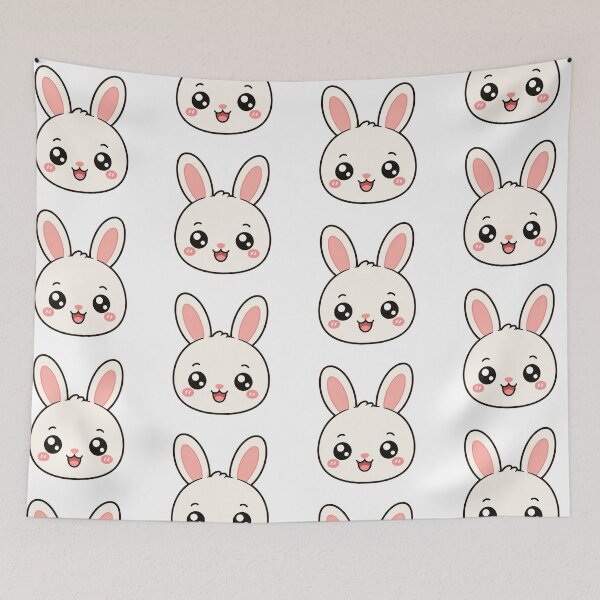 Item preview, Cute Kawaii Bunny Face designed and sold by Seculinator.