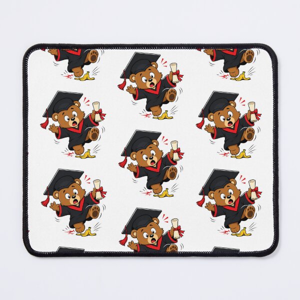 Item preview, Funny Graduation Bear – Cute Graduate Slipping on Banana Peel designed and sold by Nubian Style.