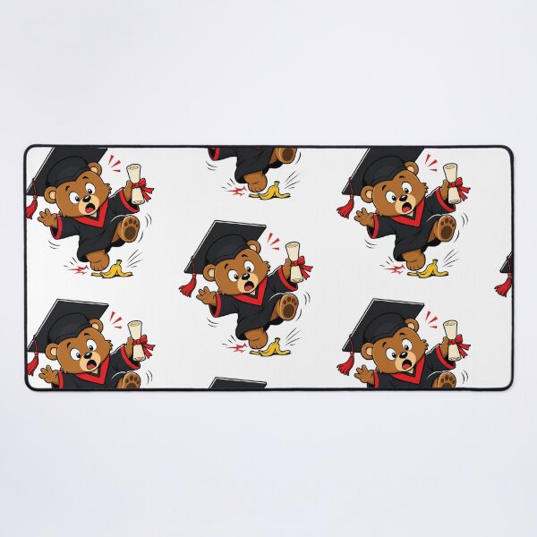 Item preview, Funny Graduation Bear – Cute Graduate Slipping on Banana Peel designed and sold by Nubian Style.