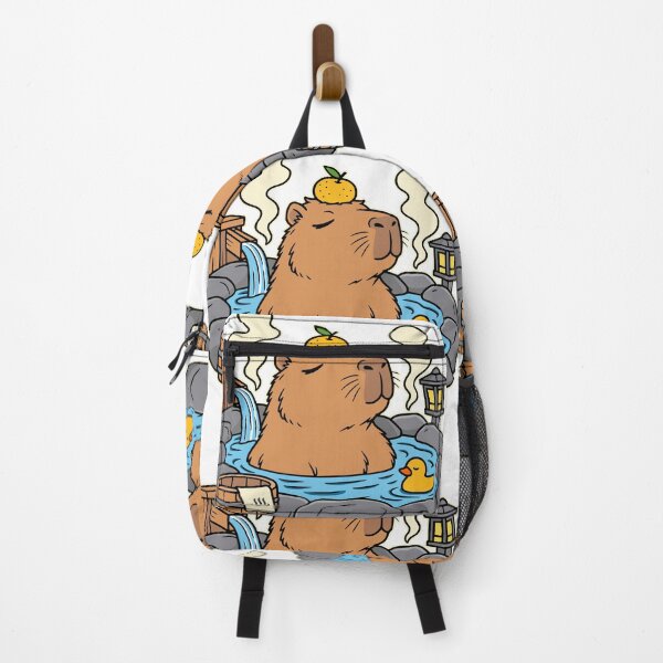 Item preview, Cute Capybara Hot Spring – Kawaii Spa designed and sold by Pommes im Bett.