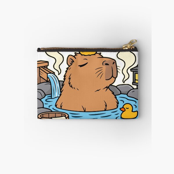 Item preview, Cute Capybara Hot Spring – Kawaii Spa designed and sold by Pommes im Bett.