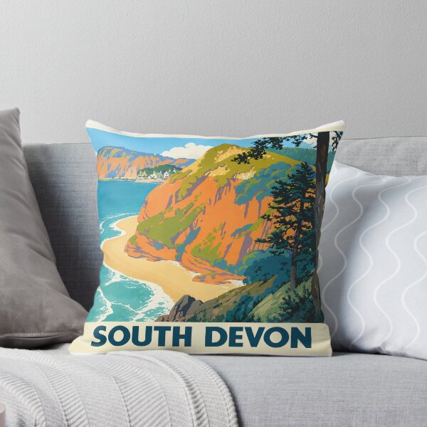 Item preview, South Devon - Vintage British Travel Poster designed and sold by Grove of Things.