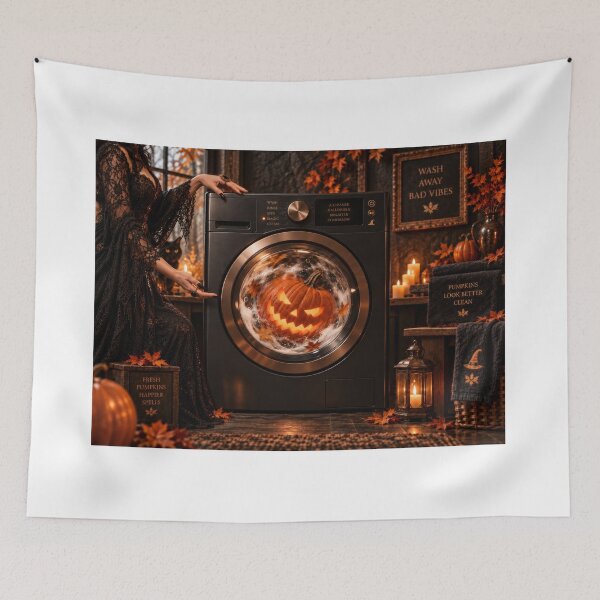 Item preview, Witchy Pumpkin Laundry designed and sold by DansCreations42.