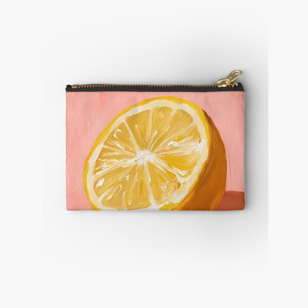 Item preview, Pink Lemon Colorful Still Life Painting designed and sold by Sunday Margaritas Art.