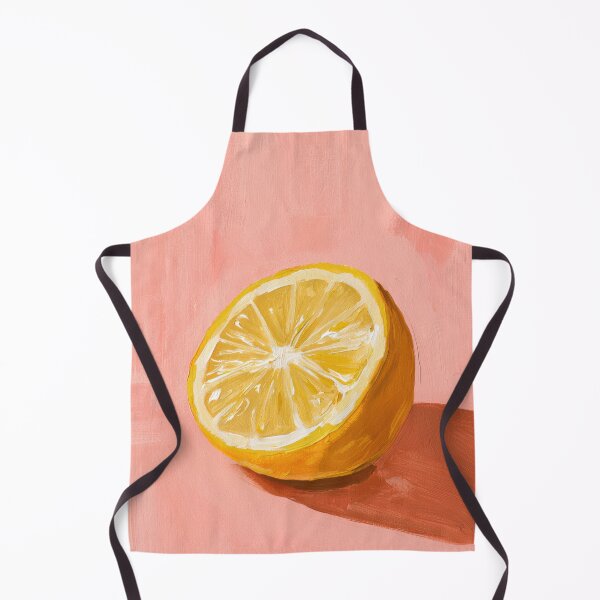 Item preview, Pink Lemon Colorful Still Life Painting designed and sold by Sunday Margaritas Art.