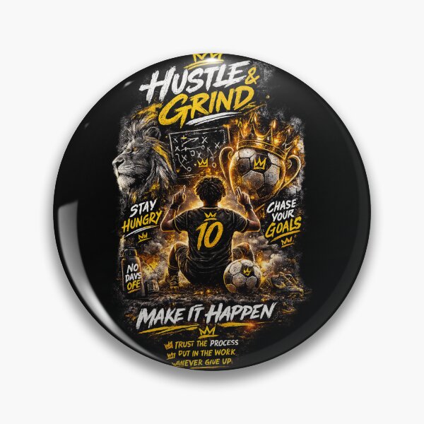 Item preview, Hustle Grind Football Motivation designed and sold by LegendCourt.