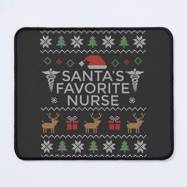 Item preview, Santa's Favorite Nurse Christmas Holiday Gift Design designed and sold by SykeOPathYT.