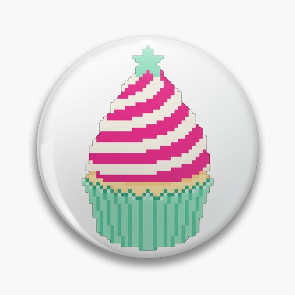 Item preview, Cute Pink Pixel Cupcake designed and sold by STOXT.
