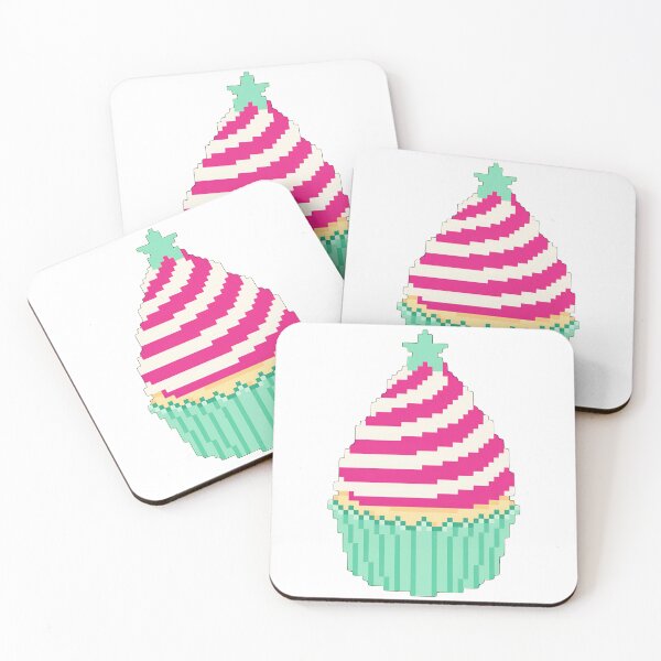 Item preview, Cute Pink Pixel Cupcake designed and sold by STOXT.