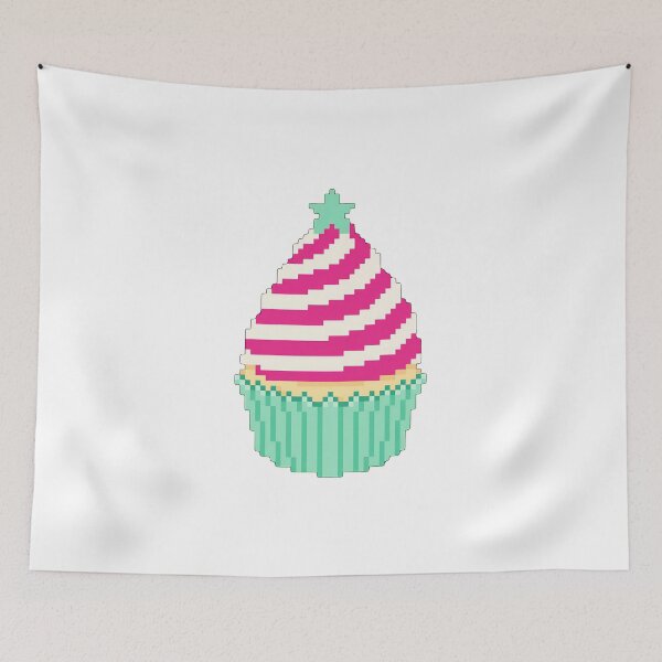 Item preview, Cute Pink Pixel Cupcake designed and sold by SROXT.