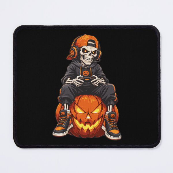 Item preview, Spooky Skeleton Gaming Halloween Controller Pumpkin Gamer designed and sold by Whirx.