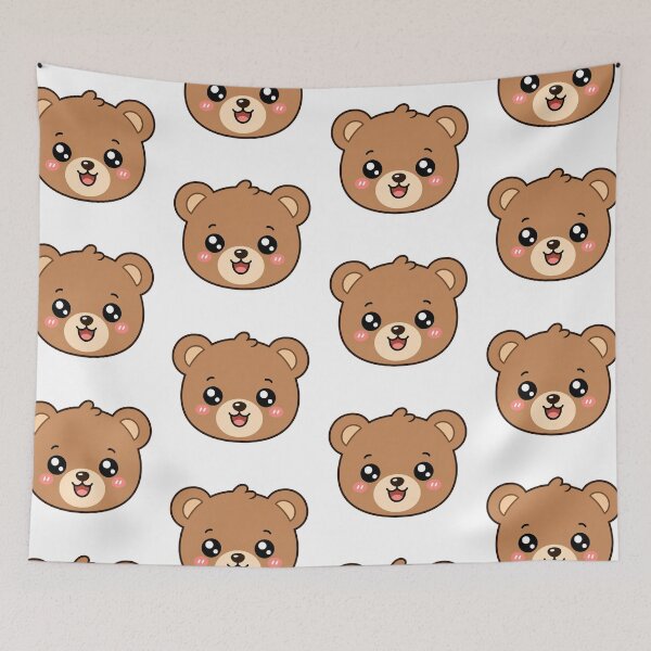 Item preview, Adorable Kawaii Brown Bear Face designed and sold by Seculinator.