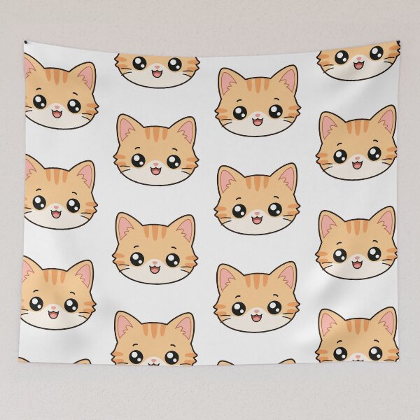 Item preview, Cute Kawaii Orange Cat Face designed and sold by Seculinator.