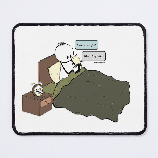 Item preview, I'm On My Way... (In Bed) – Hand-drawn Digital Art & Wallpaper designed and sold by MyVisionaryHuez.