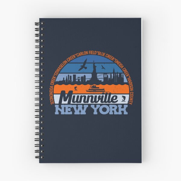 Item preview, Munnville New York Sunset Retro Vintage Local Pride Logo designed and sold by CRHPOD20.