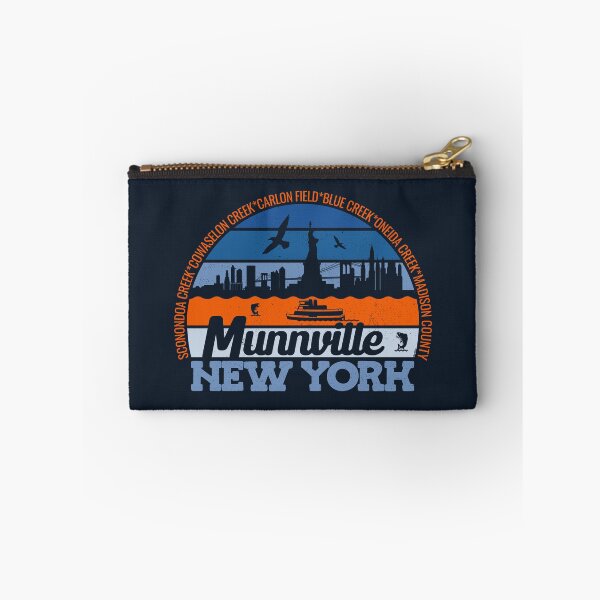 Item preview, Munnville New York Sunset Retro Vintage Local Pride Logo designed and sold by CRHPOD20.