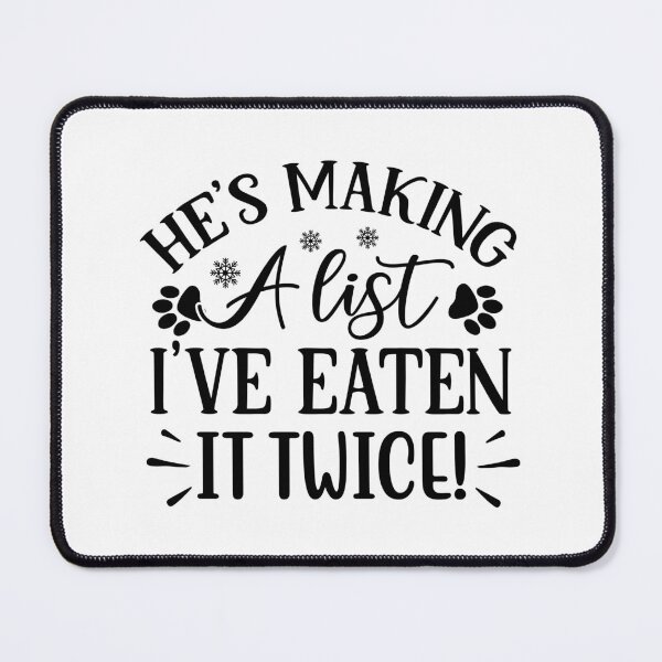 Item preview, Christmas Dog Funny Naughty List Holiday Quote Design designed and sold by FuzionRaptor.