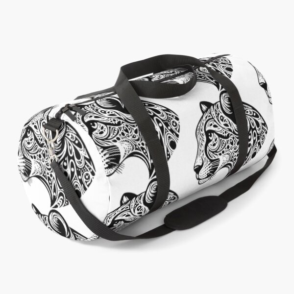 Item preview, Black and White Tribal Mandala Cheetah Head designed and sold by Menna2030.
