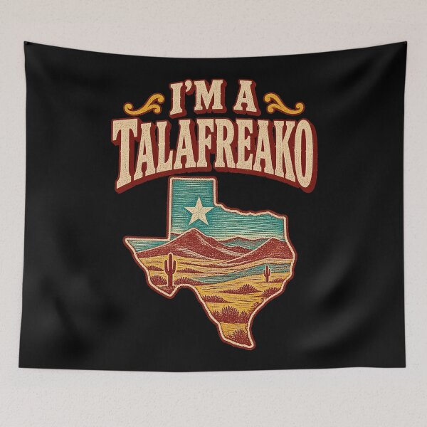 Item preview, I’m a Talafreako Texas Western Woodcut Desert Design designed and sold by Uglyandcute.