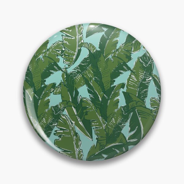 Item preview, Leaves Bananique in Aqua Sea designed and sold by YesterdayColl.