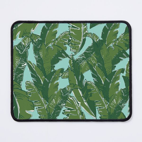 Item preview, Leaves Bananique in Aqua Sea designed and sold by YesterdayColl.