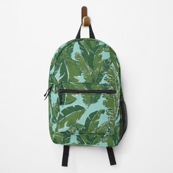 Item preview, Leaves Bananique in Aqua Sea designed and sold by YesterdayColl.
