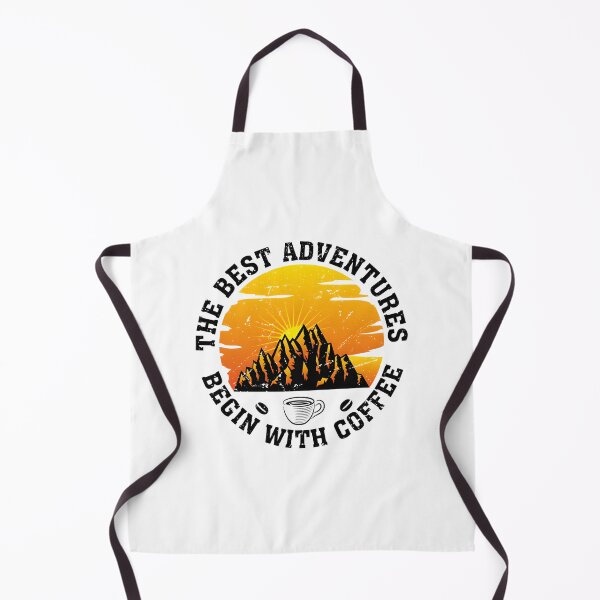 Item preview, The Best Adventures Begin With Coffee Inspirational Quote Design designed and sold by SprintMonkey.
