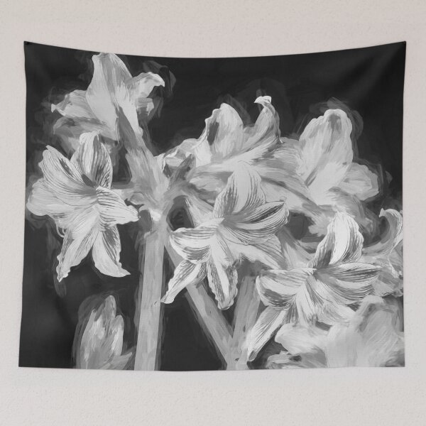 Item preview, Sweet Lillian Amaryllis B&W designed and sold by RichFrancoCars.