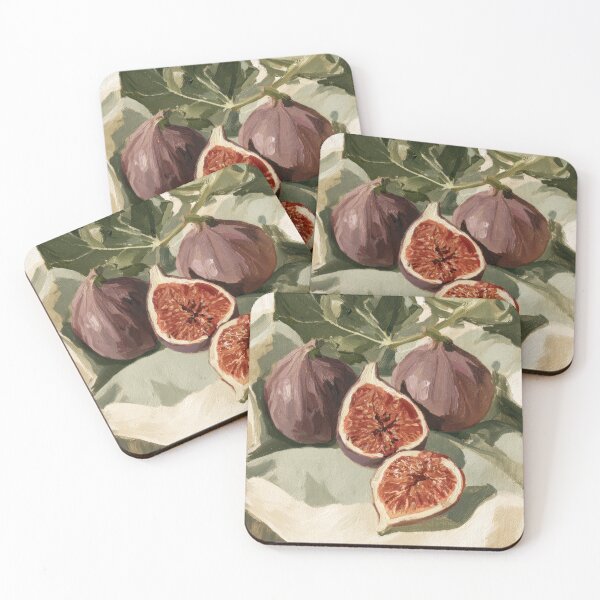 Item preview, Mediterranean Figs Botanical Still Life Painting designed and sold by Sunday Margaritas Art.