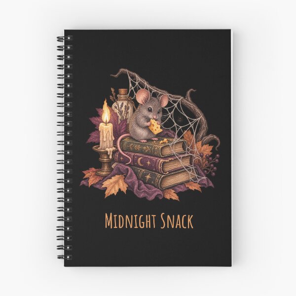 Item preview, Midnight Snack Mouse Spellbooks Halloween designed and sold by mycute-stickers.