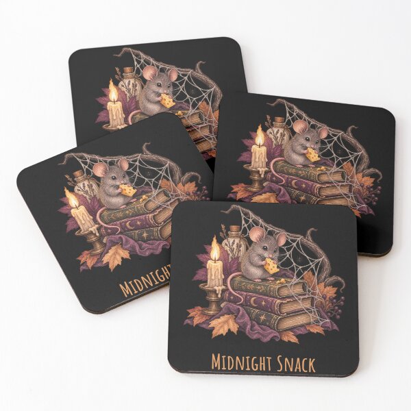 Item preview, Midnight Snack Mouse Spellbooks Halloween designed and sold by mycute-stickers.