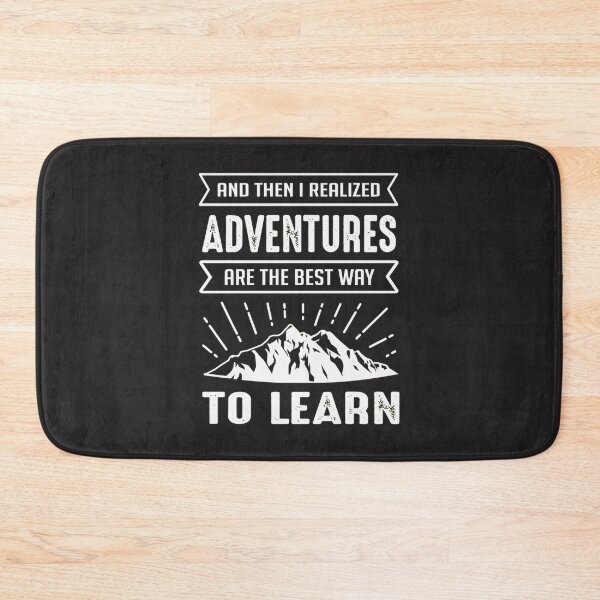 Item preview, Inspirational Adventure Quote Design - Embrace Life's Lessons Through Travel and Exploration designed and sold by SprintMonkey.