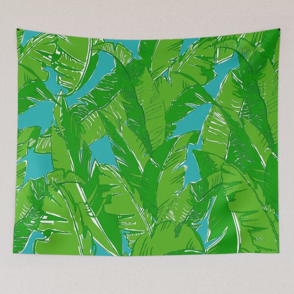 Item preview, Leaves Bananique - Custom Turquoise + Lime designed and sold by YesterdayColl.