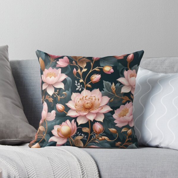 Item preview, Floral pink flower pattern designed and sold by KingsArtworx 2.