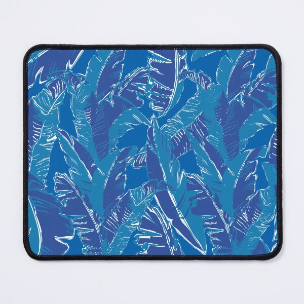 Item preview, Leaves Bananique in Tonal Classic Blue designed and sold by YesterdayColl.