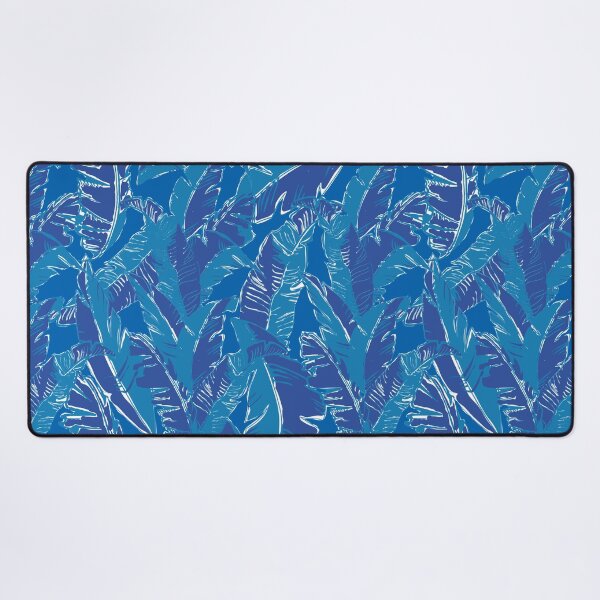 Item preview, Leaves Bananique in Tonal Classic Blue designed and sold by YesterdayColl.