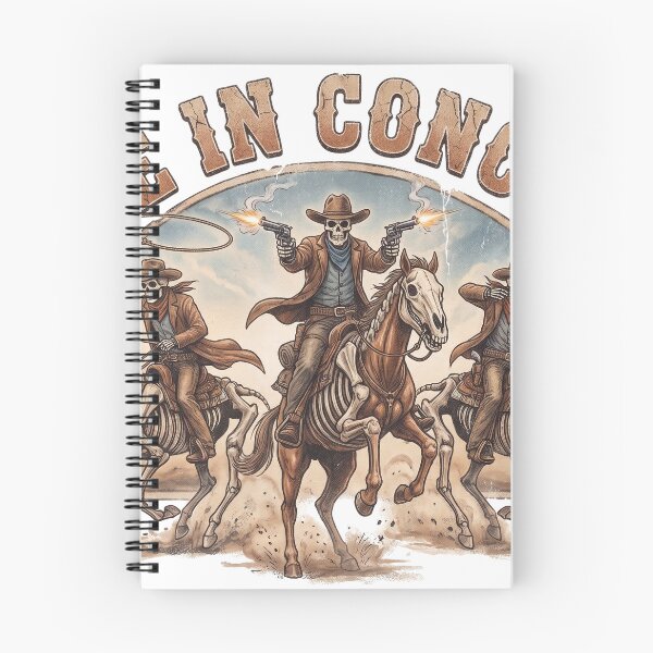 Item preview, Live In Concert 3 Skeleton Cowboys Vintage Western Tour Retro designed and sold by MerchViz.