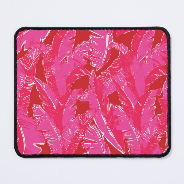 Item preview, Leaves Bananique in Tonal Hot Pink + Red designed and sold by YesterdayColl.