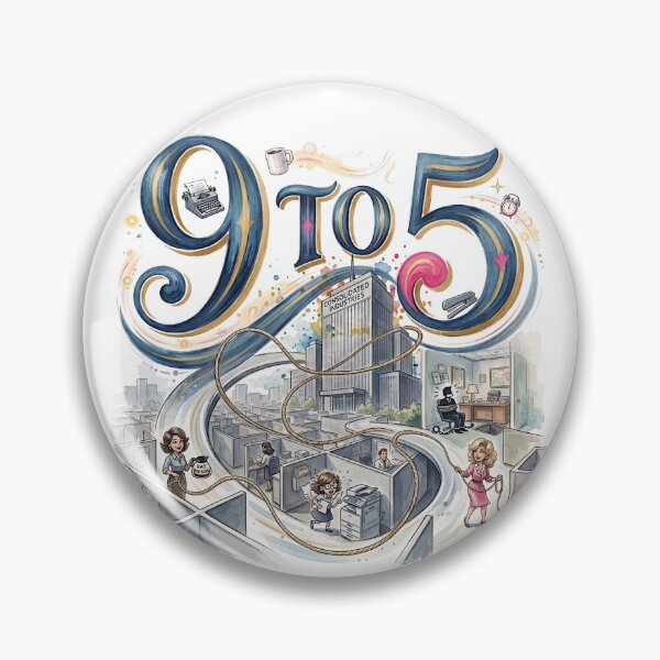 Item preview, 9 to 5 the Musical - Whimsical Theater Art designed and sold by Lyric Vault - Rock on.