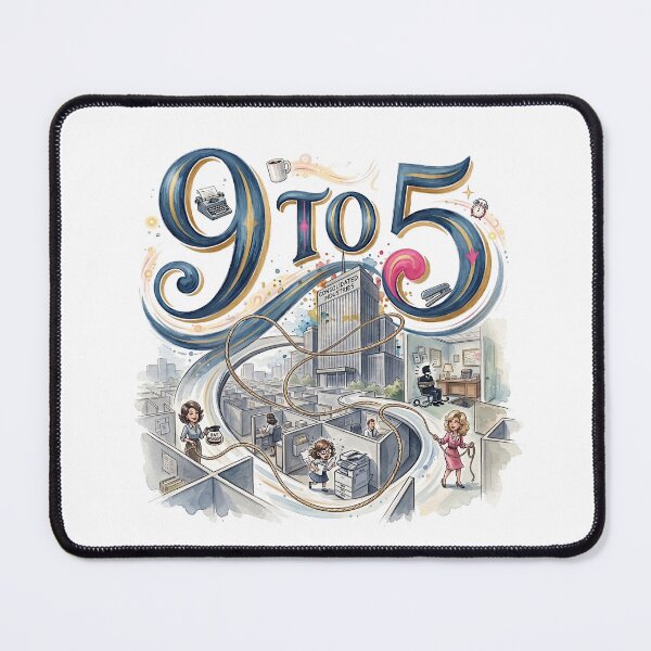 Item preview, 9 to 5 the Musical - Whimsical Theater Art designed and sold by Lyric Vault - Rock on.