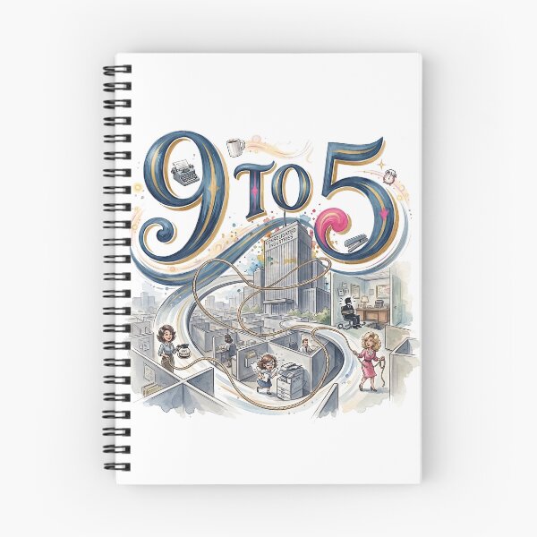 Item preview, 9 to 5 the Musical - Whimsical Theater Art designed and sold by Lyric Vault - Rock on.