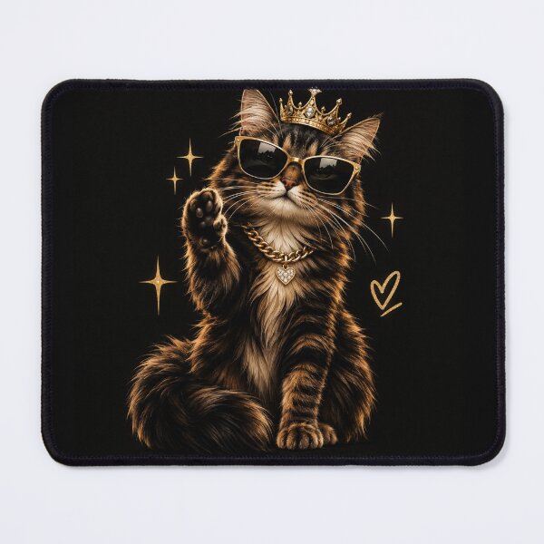 Item preview, Royal Luxury Cat – Queen Energy & Golden Crown designed and sold by MoodLay.