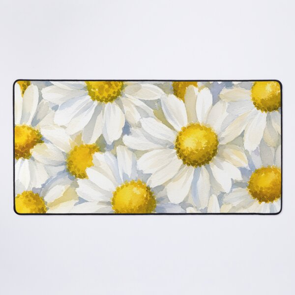 Item preview, White Chamomile Botanical Floral Pattern Watercolor Art HD Store designed and sold by bard-art.