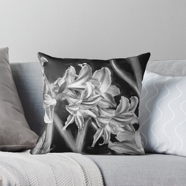 Item preview,  Sweet Lillian Amaryllis B&W designed and sold by RichFrancoCars.