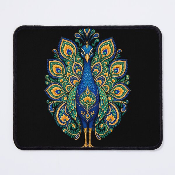 Item preview, Indian peacock with paisley patterns designed and sold by lAnJefurtifeu.