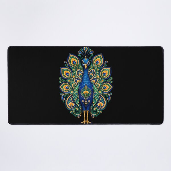 Item preview, Indian peacock with paisley patterns designed and sold by lAnJefurtifeu.